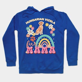 Hungarian Vizsla Fur Mama, Hungarian Vizsla For Dog Mom, Dog Mother, Dog Mama And Dog Owners Hoodie